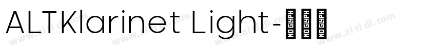 ALTKlarinet Light字体转换